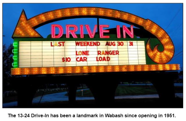 The 13-24 Drive-In has been a landmark in Wabash since opening in 1951.