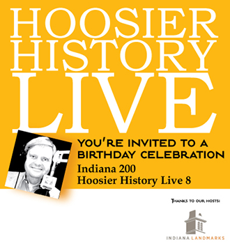 Hoosier History Live 8th anniversary banner image.