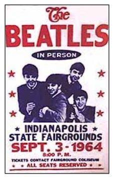 Beatles 1964 US tour poster