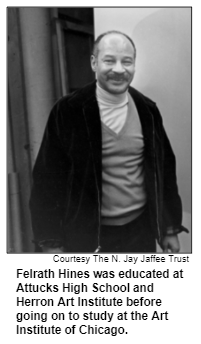 Felrath Hines was educated at Attucks High School and Herron Art Institute before going on to study at the Art Institute of Chicago. Courtesy the N. Jay Jaffee Trust.
