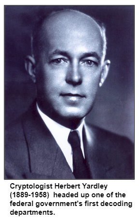 Cryptologist Herbert Yardley (1889-1958) headed up one of the federal government's first decoding departments.