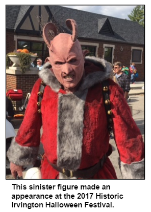 This sinister figure made an appearance at the 2017 Historic Irvington Halloween Festival.