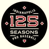 Indianapolis Indians 125 seasons badge.
