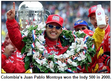 Juan Pablo Montoya of Colombia won the Indianapolis 500-Mile Race in 2000.