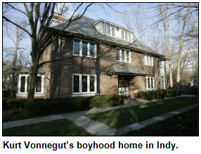 Kurt Vonnegut's boyhood home in Indianapolis.