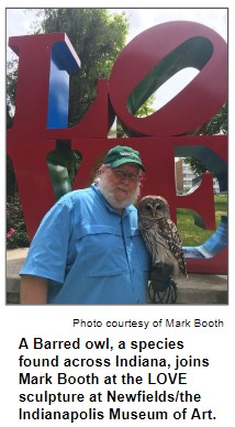 Mark Booth with Barred Owl