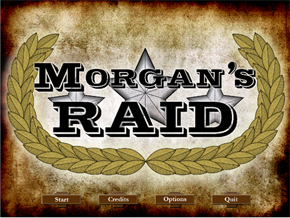 Morgan's Raid game screen.