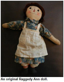 An original Raggedy Ann doll.