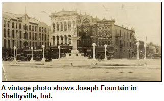 A vintage photo shows Joseph Fountain in Shelbyville, Ind.