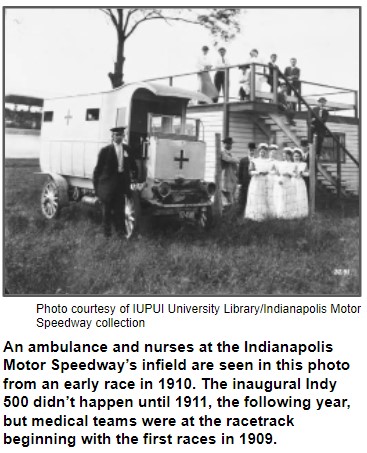 Photo of early ambulance at IMS
