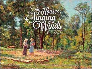 The House of the Singing Winds: The Life and Work of T.C. Steele book cover by Rachel Berenson Perry, Selma N. Steele, Theodore L. Steele and Wilbur D. Peat.