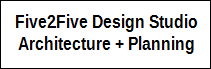 Five2Five Design Studio Architecture + Planning logo.