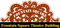 Fountain Square Theatre building logo.