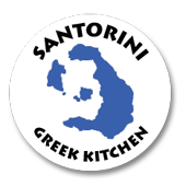 Santorini Greek Kitchen logo.