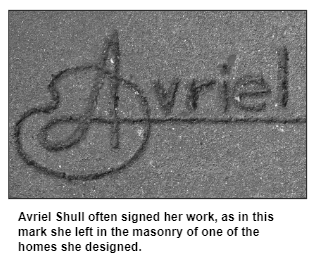 Avriel Shull often signed her work, as in this mark she left in the ...