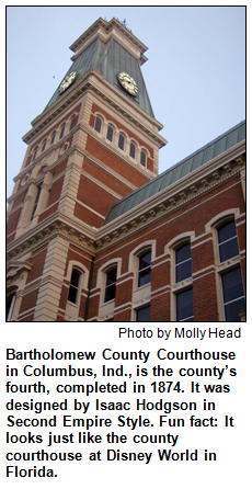 Bartholomew County Courthouse in Columbus, Ind. Photo by Molly Head.