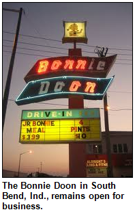 The Bonny Doon in South Bend, Ind., remains open for business.