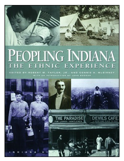Book cover - Peopling Indiana.