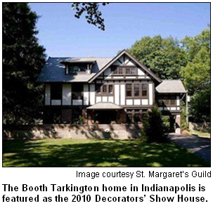 The Booth Tarkington home in Indianapolis is featured in the 2010 Decorators' Show House. Image courtesy St. Margaret's Guild.