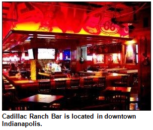 Cadillac Ranch Bar in downtown Indianapolis.