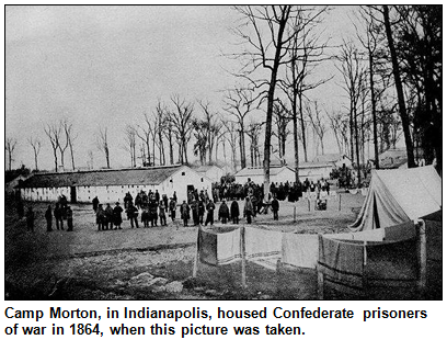 Camp Morton, Indianapolis, in 1864.