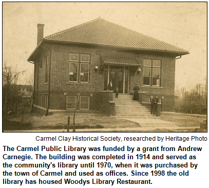 The Carmel Public Library, early 1900s.