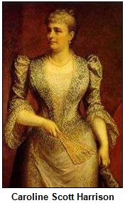 Caroline Scott Harrison, image from oil portrait.