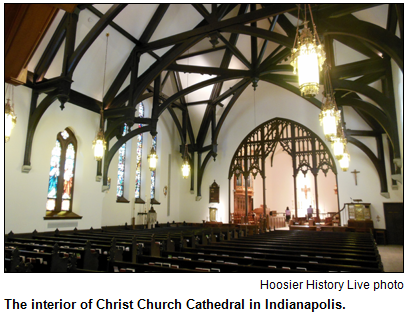 Christ Church Cathedral interior. Photo by Hoosier History Live.