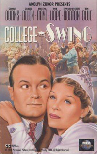 College Swing movie poster with Bob Hope.