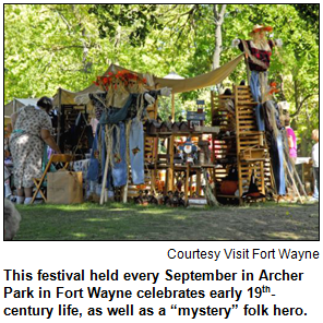 Image of a festival in Fort Wayne's Archer Park.