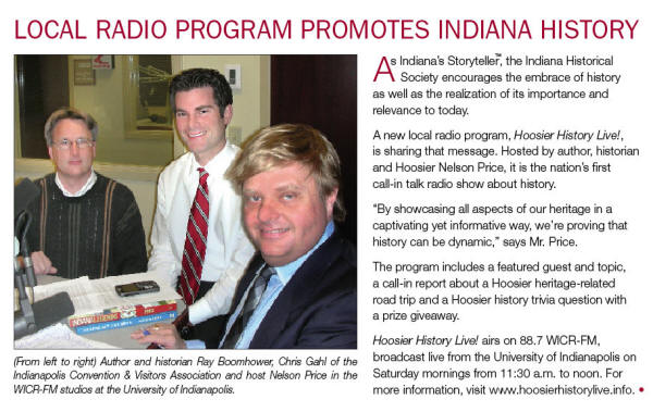 Image of article from the July/August 2008 issue of INPerspective, the member newsletter of the Indiana Historical Society.