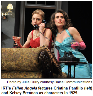 IRT’s Fallen Angels features Cristina Panfilio (left) and Kelsey Brennan as characters in 1925. Photo by Julie Curry courtesy Baise Communications.