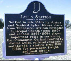 Lyles Station historical marker.
