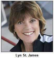 Lyn St. James.