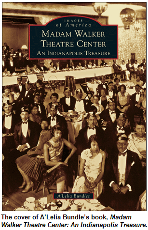 The cover of A’Lelia Bundle’s book, Madam Walker Theatre Center: An Indianapolis Treasure.