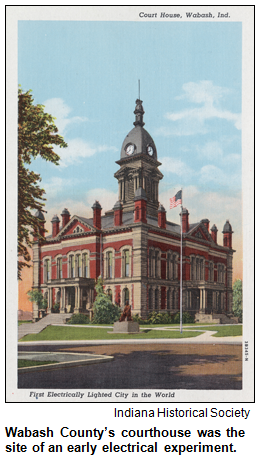 Wabash County's courthouse. Image courtesy Indiana Historical Society.