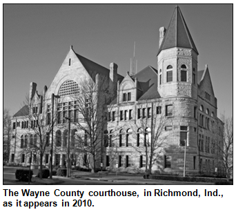 The Wayne County courthouse, in Richmond, Ind.