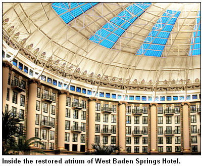 Atrium of the West Baden Springs Hotel.
