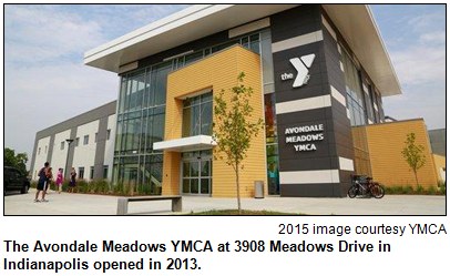 The Avondale Meadows YMCA at 3908 Meadows Drive in Indianapolis opened in 2013. Image courtesy YMCA.