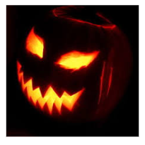Halloween jack-o-lantern.