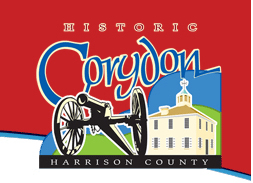 Logo for historic Corydon, Indiana.
