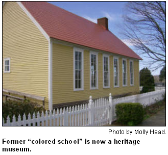 Former "colored school" is now a heritage museum.