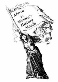 Image: March is Women's History Month.